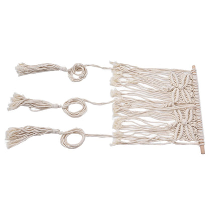 Boho Hat Wall Hanging Rack Cotton Rope Woven Bohemian Caps Holder for Home Office StudioType A V1294-YM0523-3115210224911