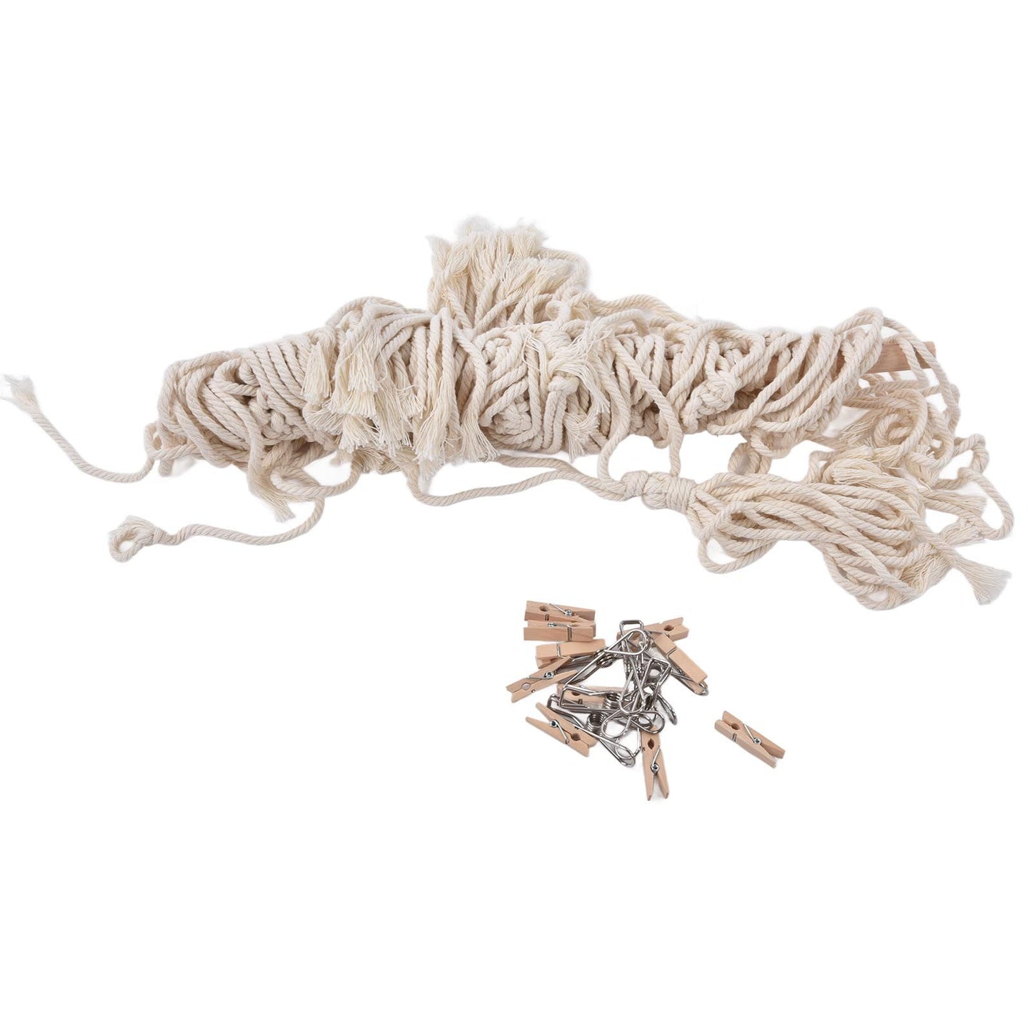 Boho Hat Wall Hanging Rack Cotton Rope Woven Bohemian Caps Holder for Home Office StudioType A V1294-YM0523-3115210224911