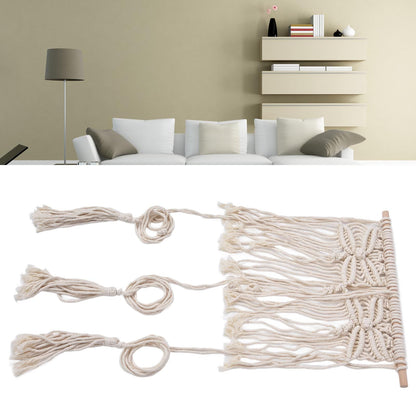 Boho Hat Wall Hanging Rack Cotton Rope Woven Bohemian Caps Holder for Home Office StudioType A V1294-YM0523-3115210224911