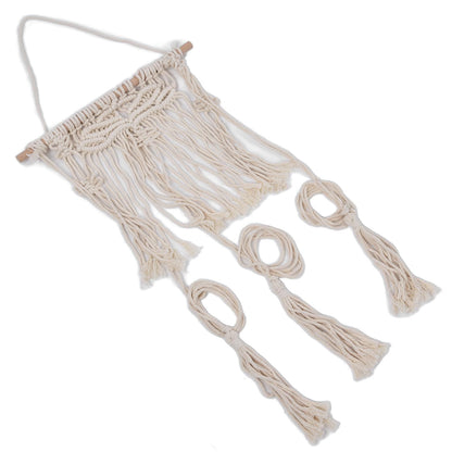 Boho Hat Wall Hanging Rack Cotton Rope Woven Bohemian Caps Holder for Home Office StudioType B V1294-YM0523-3115210224912