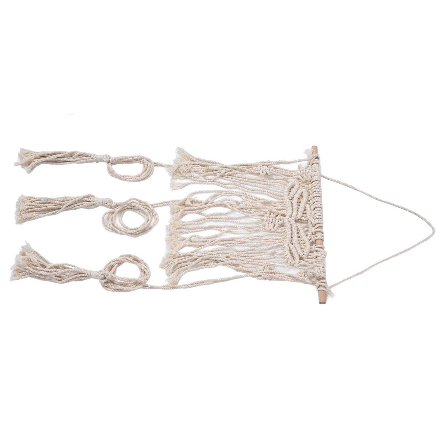 Boho Hat Wall Hanging Rack Cotton Rope Woven Bohemian Caps Holder for Home Office StudioType B V1294-YM0523-3115210224912