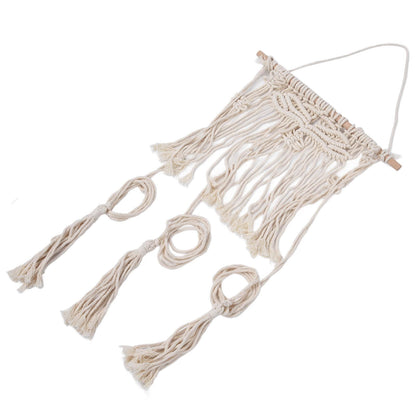 Boho Hat Wall Hanging Rack Cotton Rope Woven Bohemian Caps Holder for Home Office StudioType B V1294-YM0523-3115210224912