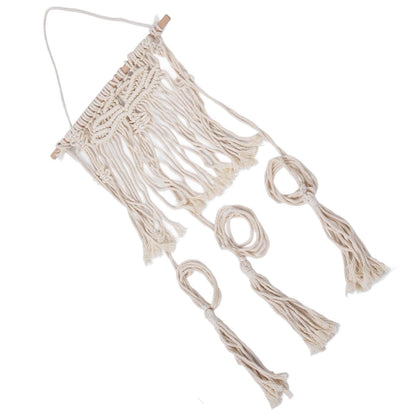 Boho Hat Wall Hanging Rack Cotton Rope Woven Bohemian Caps Holder for Home Office StudioType B V1294-YM0523-3115210224912