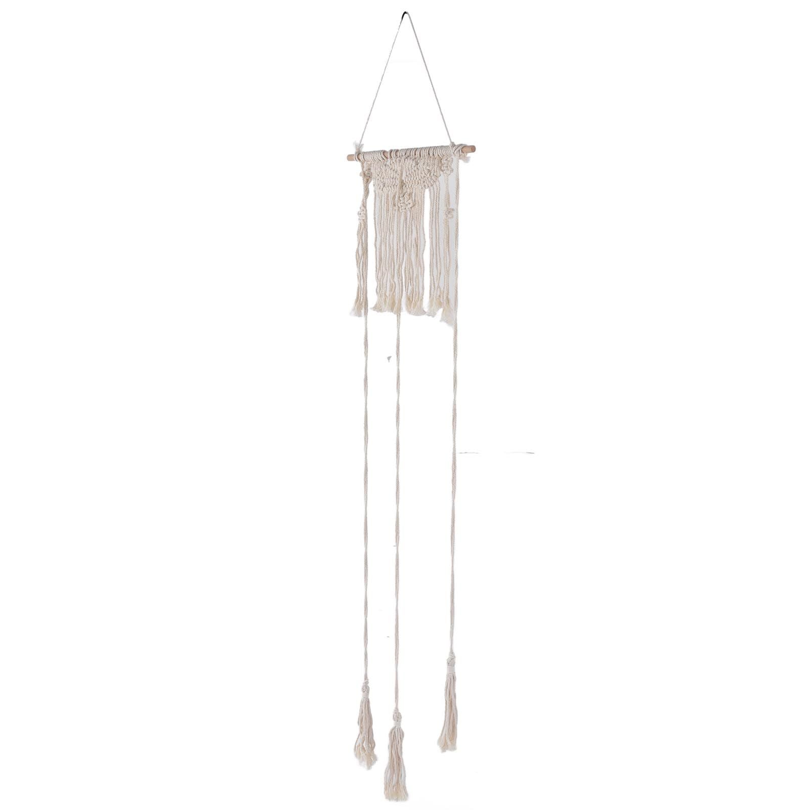 Boho Hat Wall Hanging Rack Cotton Rope Woven Bohemian Caps Holder for Home Office StudioType B V1294-YM0523-3115210224912