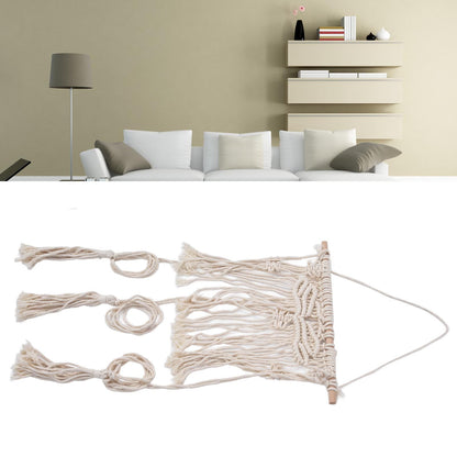 Boho Hat Wall Hanging Rack Cotton Rope Woven Bohemian Caps Holder for Home Office StudioType B V1294-YM0523-3115210224912