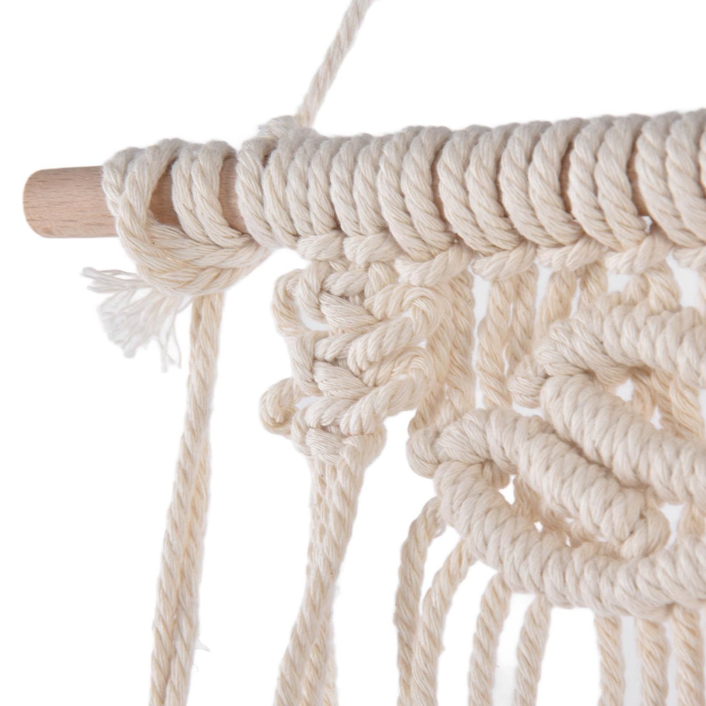 Boho Hat Wall Hanging Rack Cotton Rope Woven Bohemian Caps Holder for Home Office StudioType B V1294-YM0523-3115210224912