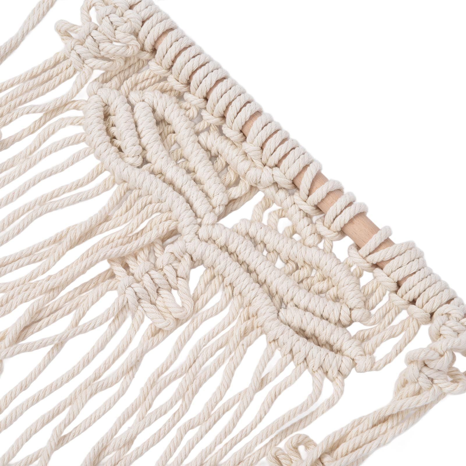 Boho Hat Wall Hanging Rack Cotton Rope Woven Bohemian Caps Holder for Home Office StudioType B V1294-YM0523-3115210224912