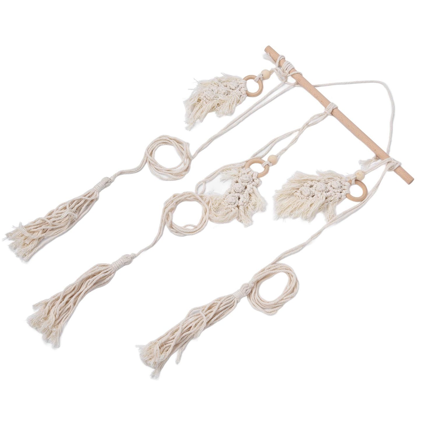 Boho Hat Wall Hanging Rack Cotton Rope Woven Bohemian Caps Holder for Home Office StudioType D V1294-YM0523-3115210224914