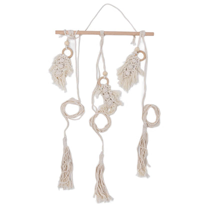 Boho Hat Wall Hanging Rack Cotton Rope Woven Bohemian Caps Holder for Home Office StudioType D V1294-YM0523-3115210224914