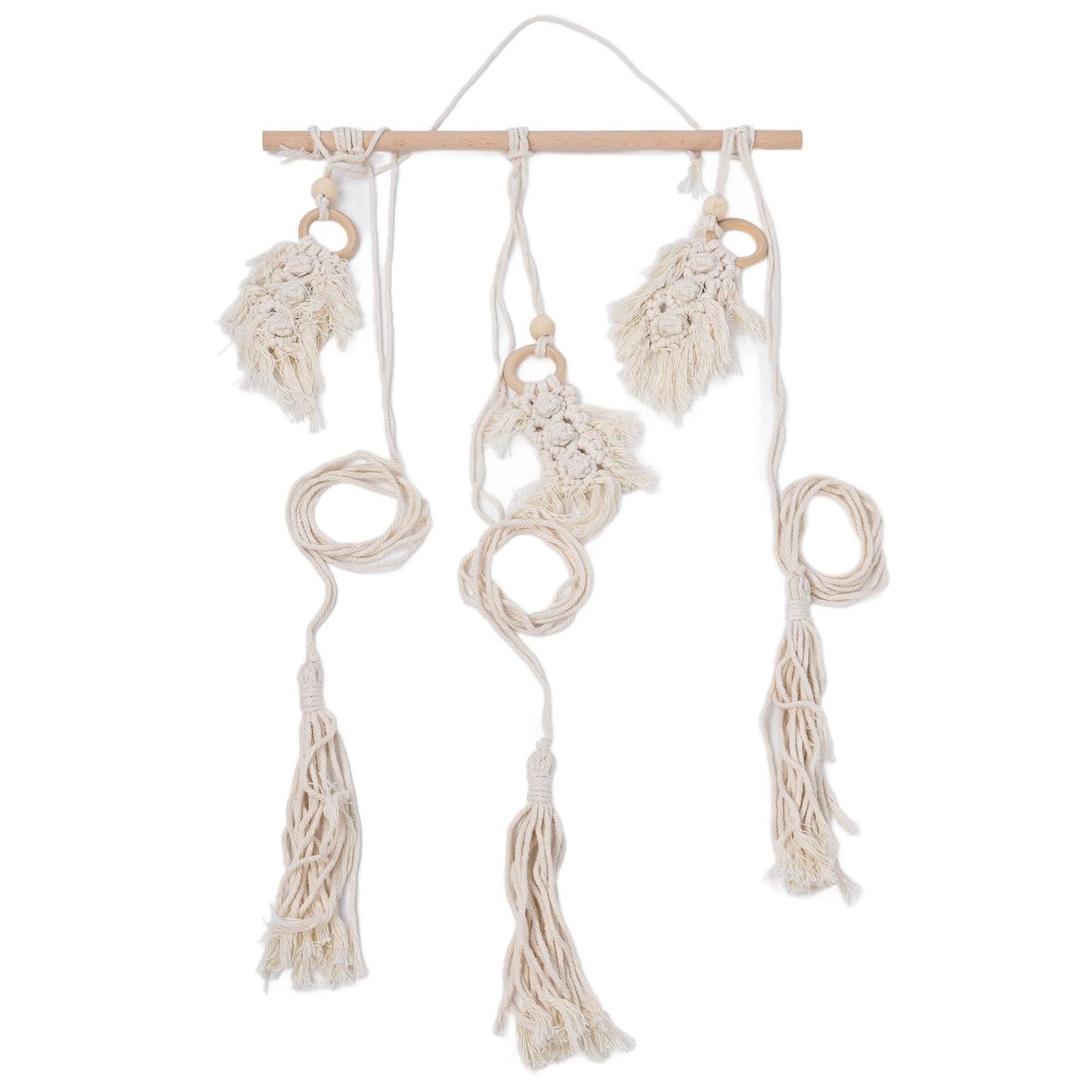 Boho Hat Wall Hanging Rack Cotton Rope Woven Bohemian Caps Holder for Home Office StudioType D V1294-YM0523-3115210224914