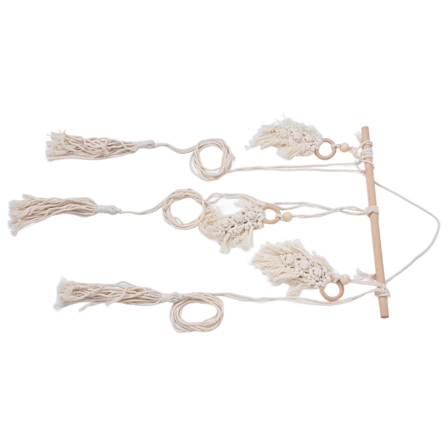 Boho Hat Wall Hanging Rack Cotton Rope Woven Bohemian Caps Holder for Home Office StudioType D V1294-YM0523-3115210224914
