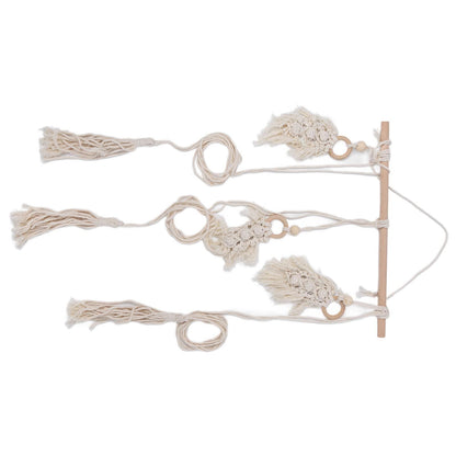 Boho Hat Wall Hanging Rack Cotton Rope Woven Bohemian Caps Holder for Home Office StudioType D V1294-YM0523-3115210224914