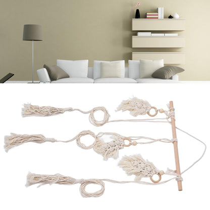 Boho Hat Wall Hanging Rack Cotton Rope Woven Bohemian Caps Holder for Home Office StudioType D V1294-YM0523-3115210224914