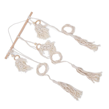 Boho Hat Wall Hanging Rack Cotton Rope Woven Bohemian Caps Holder for Home Office StudioType D V1294-YM0523-3115210224914