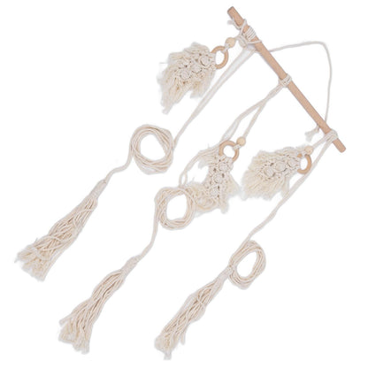 Boho Hat Wall Hanging Rack Cotton Rope Woven Bohemian Caps Holder for Home Office StudioType D V1294-YM0523-3115210224914