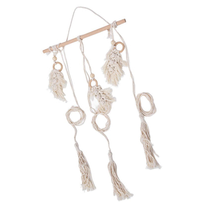 Boho Hat Wall Hanging Rack Cotton Rope Woven Bohemian Caps Holder for Home Office StudioType D V1294-YM0523-3115210224914