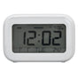 Mini Digital Alarm Clock with LCD Screen Snooze Function 12H 24H Formats for Bedroom Travel Office White V1294-YM0523-3115210226511
