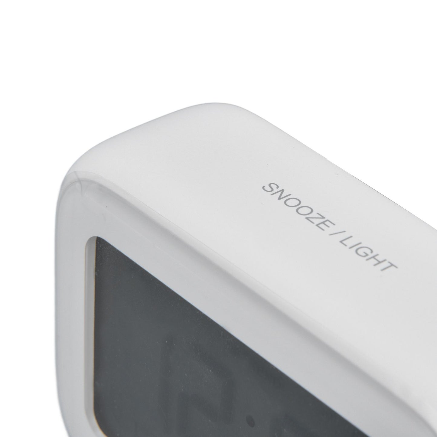 Mini Digital Alarm Clock with LCD Screen Snooze Function 12H 24H Formats for Bedroom Travel Office White V1294-YM0523-3115210226511