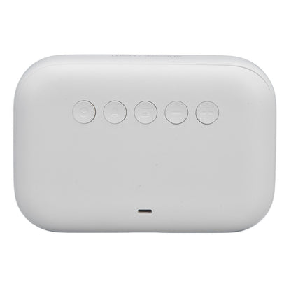 Mini Digital Alarm Clock with LCD Screen Snooze Function 12H 24H Formats for Bedroom Travel Office White V1294-YM0523-3115210226511