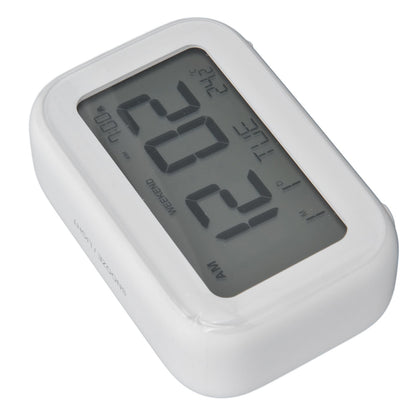Mini Digital Alarm Clock with LCD Screen Snooze Function 12H 24H Formats for Bedroom Travel Office White V1294-YM0523-3115210226511