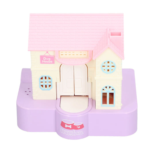 Doghouse Money Saving Box Automatic Coin Swallowing with Light Music Effects Toy Gift for KidsPurple Fortune V1294-YM0523-3115210227011
