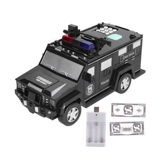 Armored Car Money Piggy Bank Electronic Educational Auto Password Cash Bank Toy Car for Kids V1294-YM0523-3115210227111