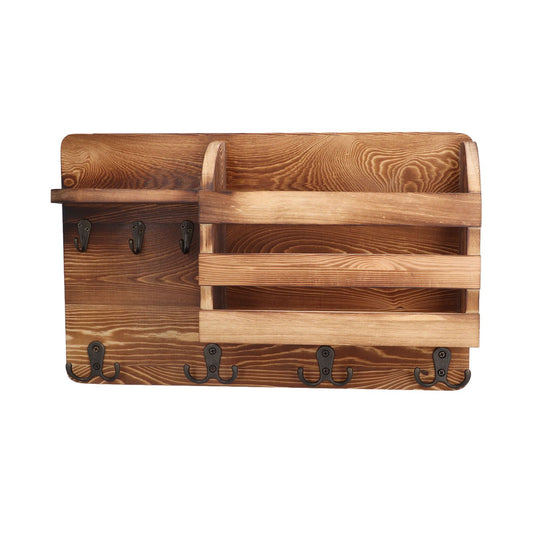 Wall Mounted Shelf Multipurpose Creative Vintage Wood Storage Holder for Living Room Study V1294-YM0523-3115210227911