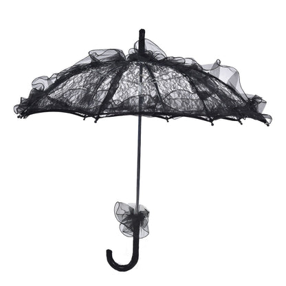 Elegant Lace Bride Umbrella Wedding Party Photography Decor Prop Lace Parasol Decoration V1294-YM0523-3115210228511