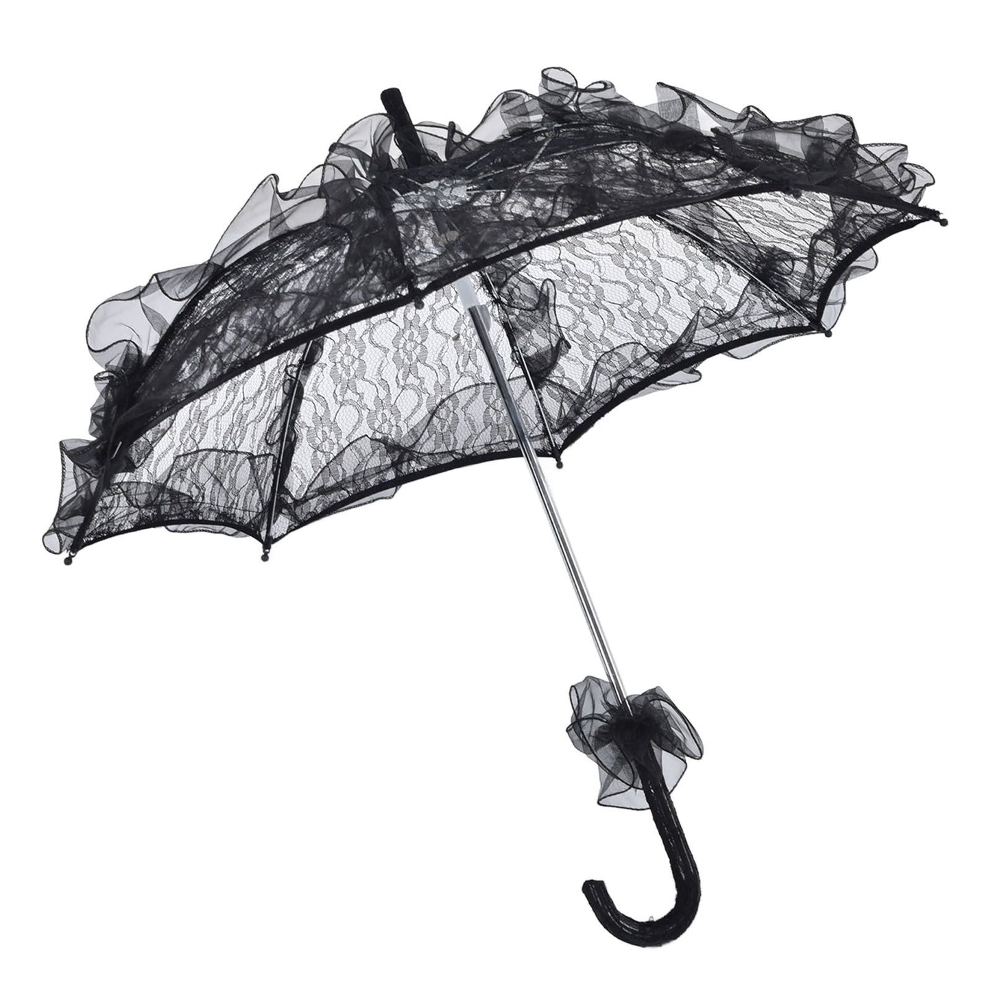 Elegant Lace Bride Umbrella Wedding Party Photography Decor Prop Lace Parasol Decoration V1294-YM0523-3115210228511