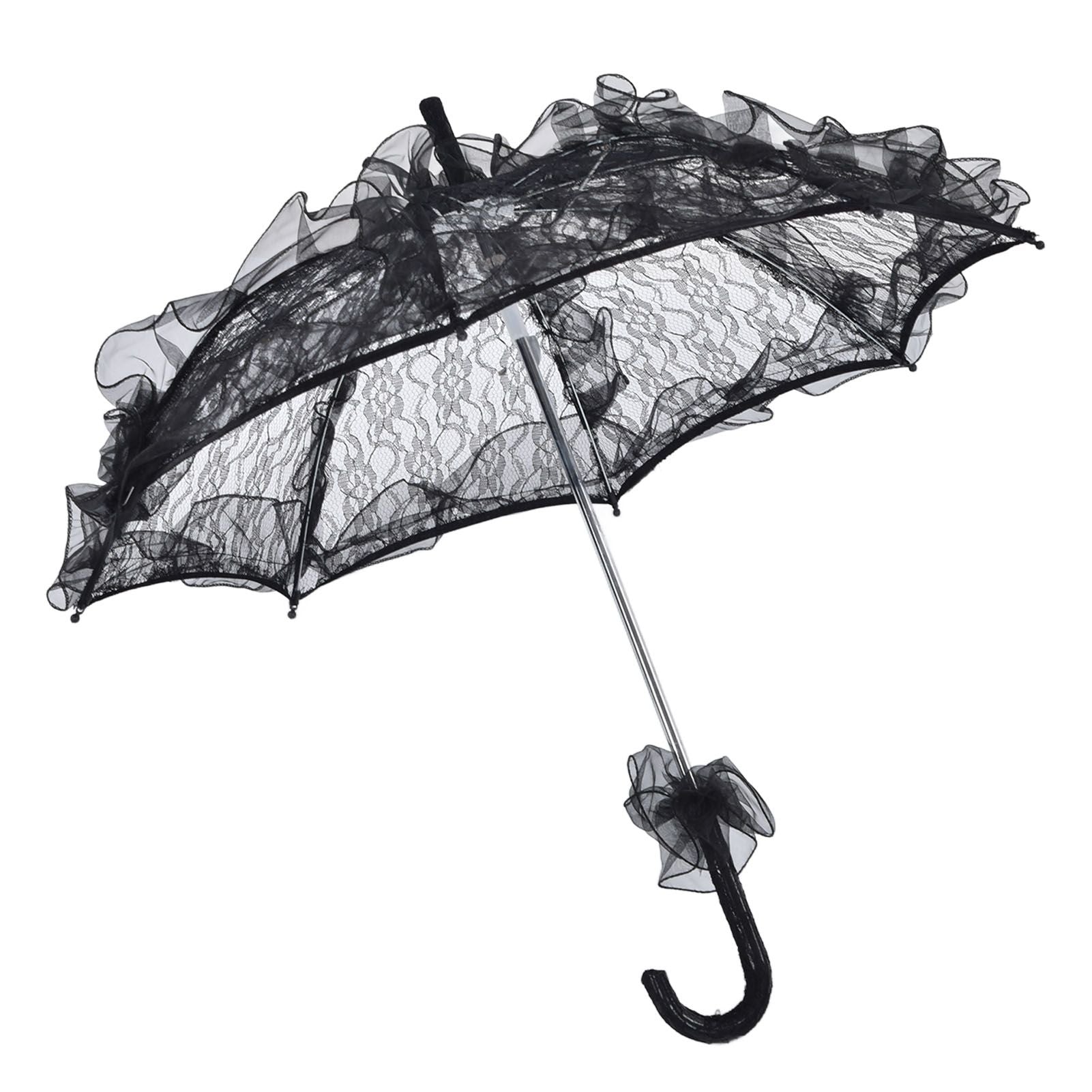Elegant Lace Bride Umbrella Wedding Party Photography Decor Prop Lace Parasol Decoration V1294-YM0523-3115210228511