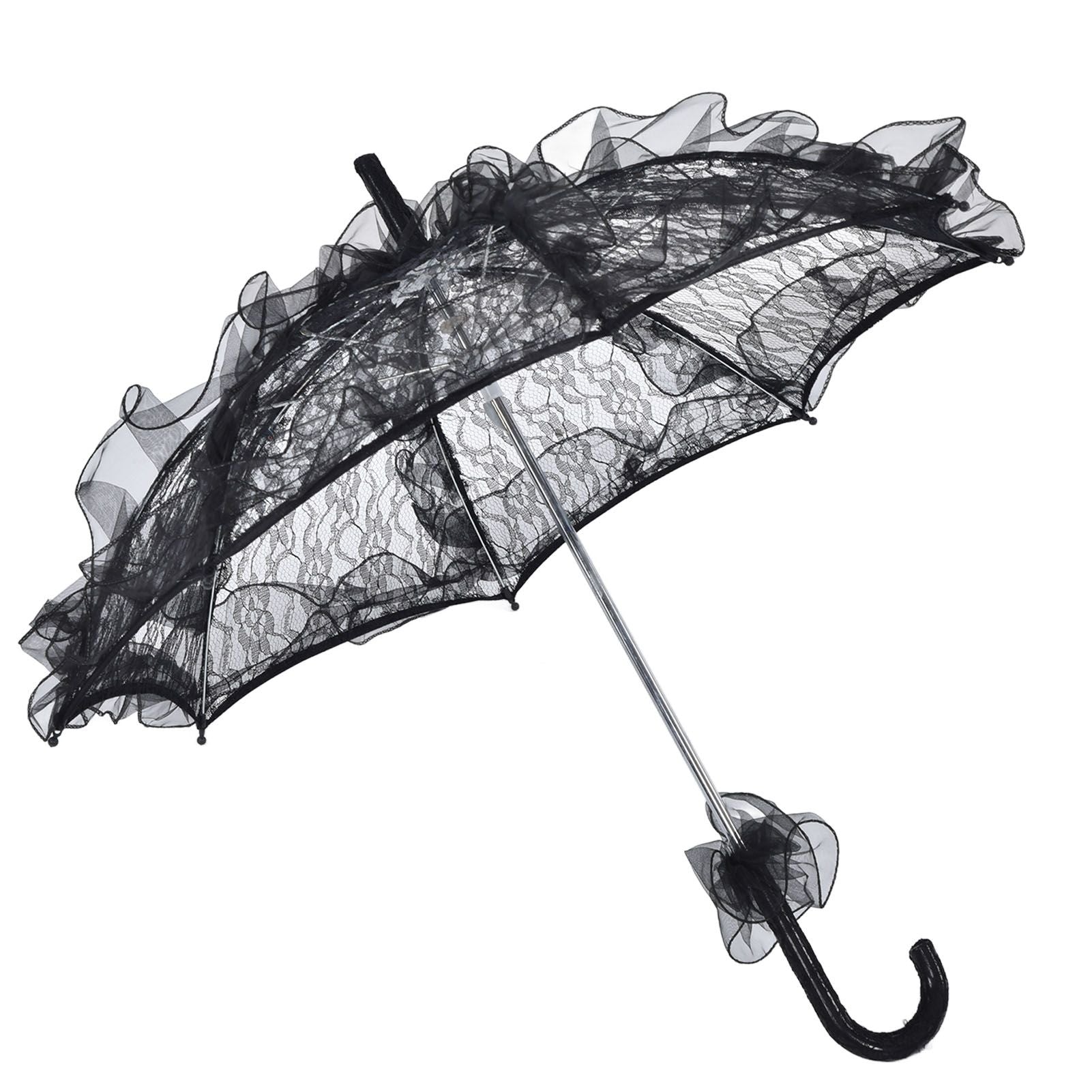 Elegant Lace Bride Umbrella Wedding Party Photography Decor Prop Lace Parasol Decoration V1294-YM0523-3115210228511