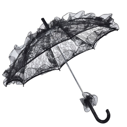 Elegant Lace Bride Umbrella Wedding Party Photography Decor Prop Lace Parasol Decoration V1294-YM0523-3115210228511
