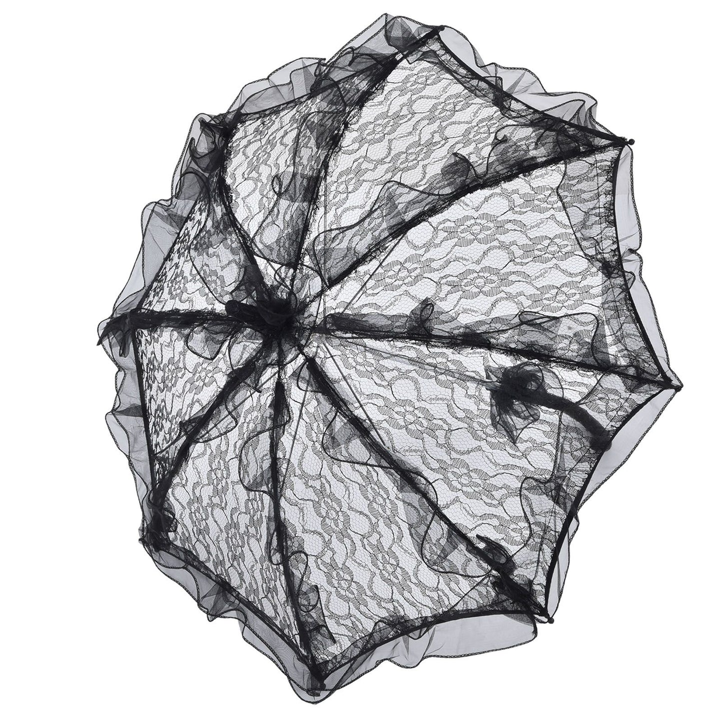 Elegant Lace Bride Umbrella Wedding Party Photography Decor Prop Lace Parasol Decoration V1294-YM0523-3115210228511