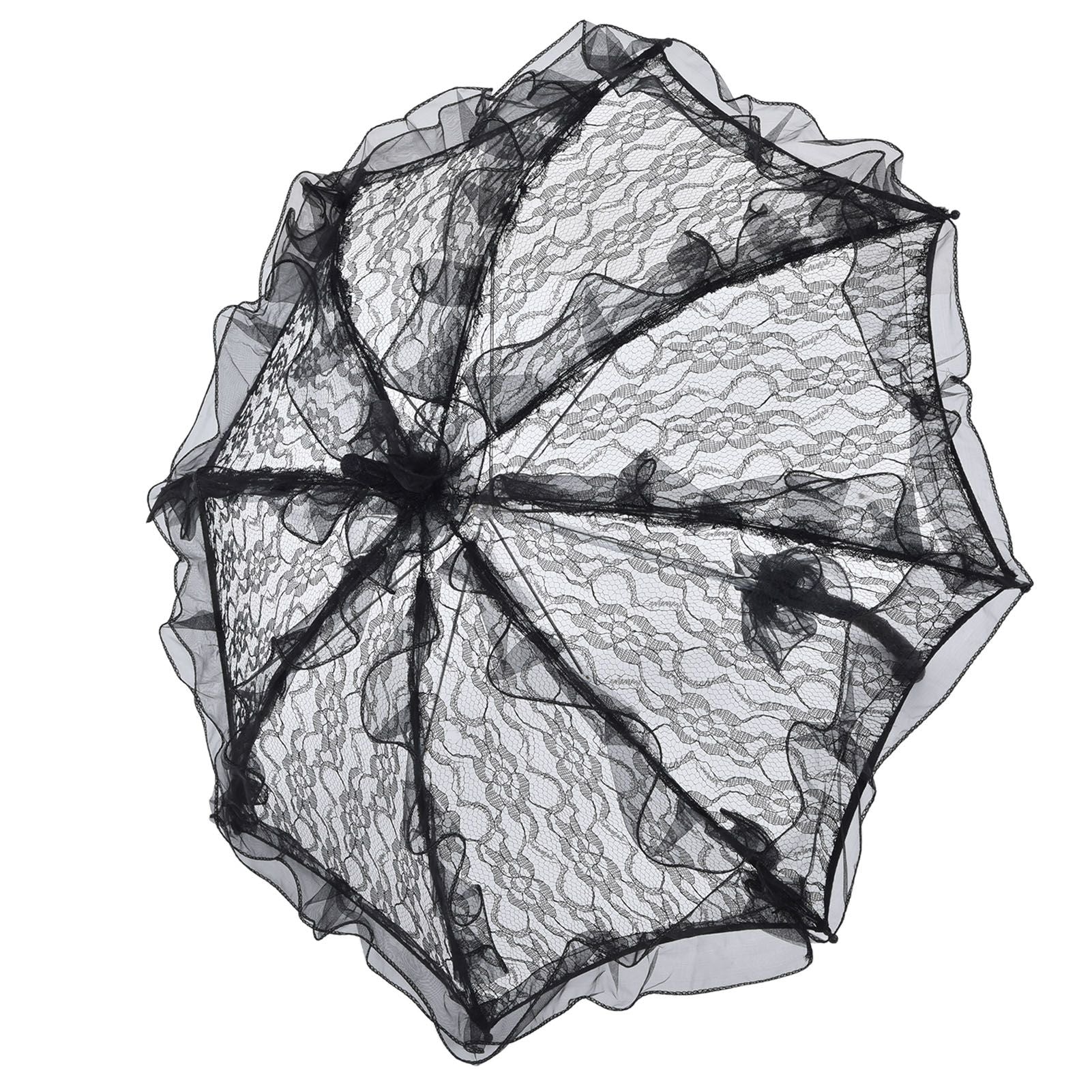 Elegant Lace Bride Umbrella Wedding Party Photography Decor Prop Lace Parasol Decoration V1294-YM0523-3115210228511