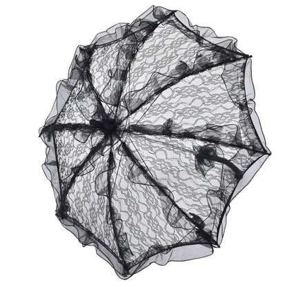 Elegant Lace Bride Umbrella Wedding Party Photography Decor Prop Lace Parasol Decoration V1294-YM0523-3115210228511