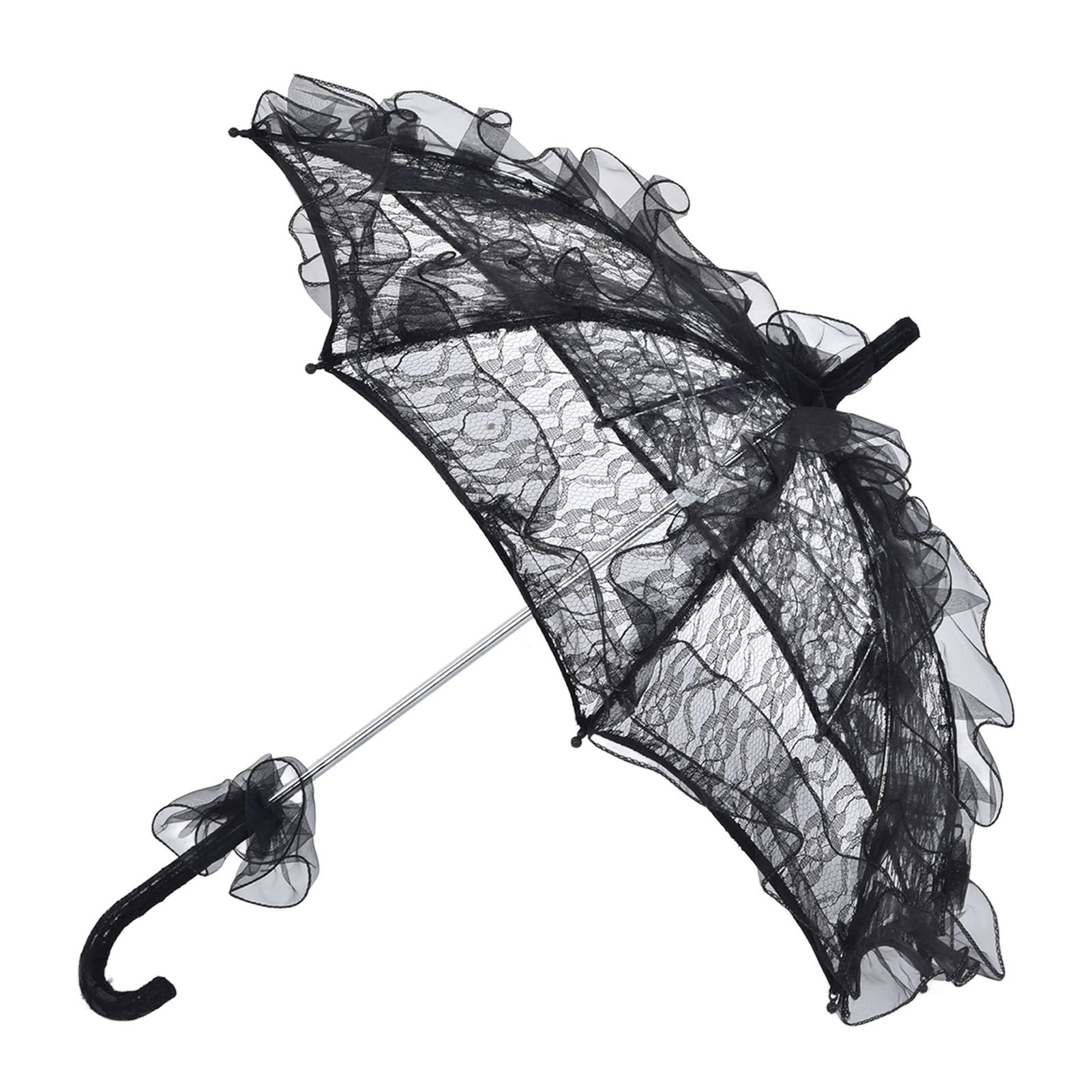 Elegant Lace Bride Umbrella Wedding Party Photography Decor Prop Lace Parasol Decoration V1294-YM0523-3115210228511