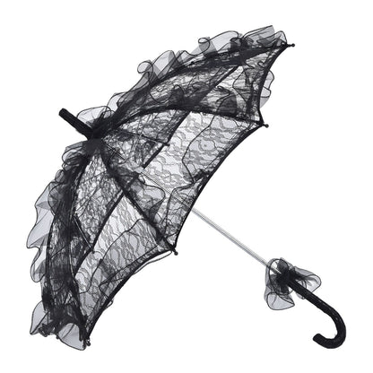 Elegant Lace Bride Umbrella Wedding Party Photography Decor Prop Lace Parasol Decoration V1294-YM0523-3115210228511