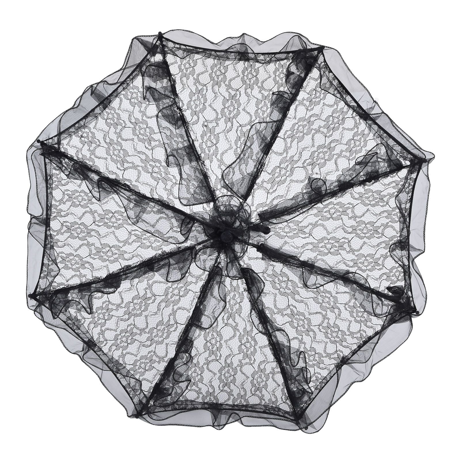Elegant Lace Bride Umbrella Wedding Party Photography Decor Prop Lace Parasol Decoration V1294-YM0523-3115210228511