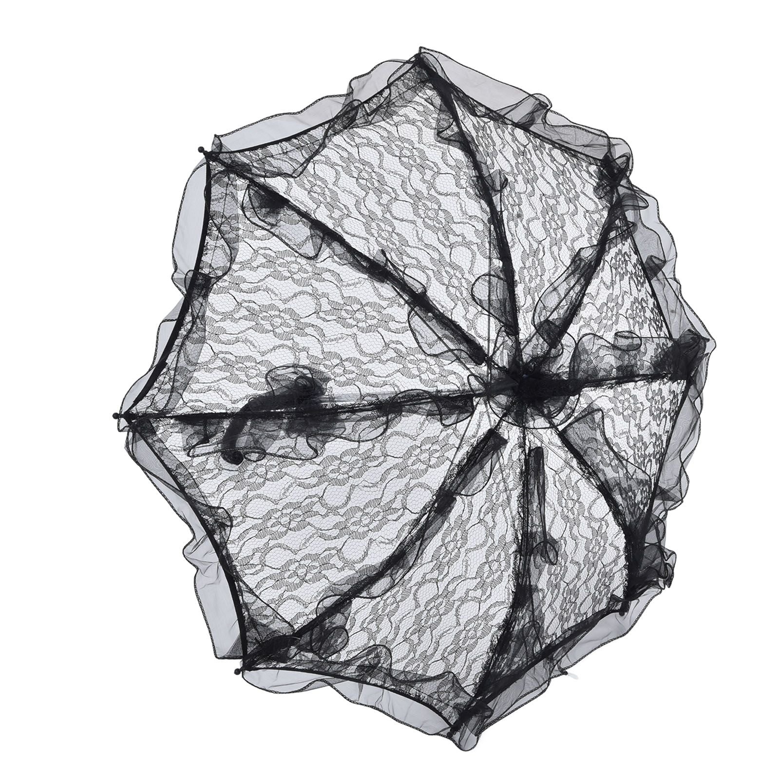Elegant Lace Bride Umbrella Wedding Party Photography Decor Prop Lace Parasol Decoration V1294-YM0523-3115210228511