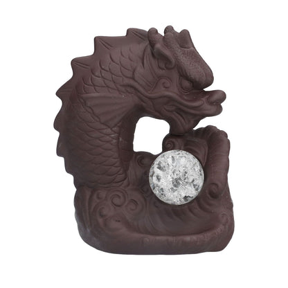 Smoke Waterfall Backflow Incense Burner Ceramic Incense Holder Dragon Aroma Burner Home Decoration Ornament V1294-YM0523-3115210230611