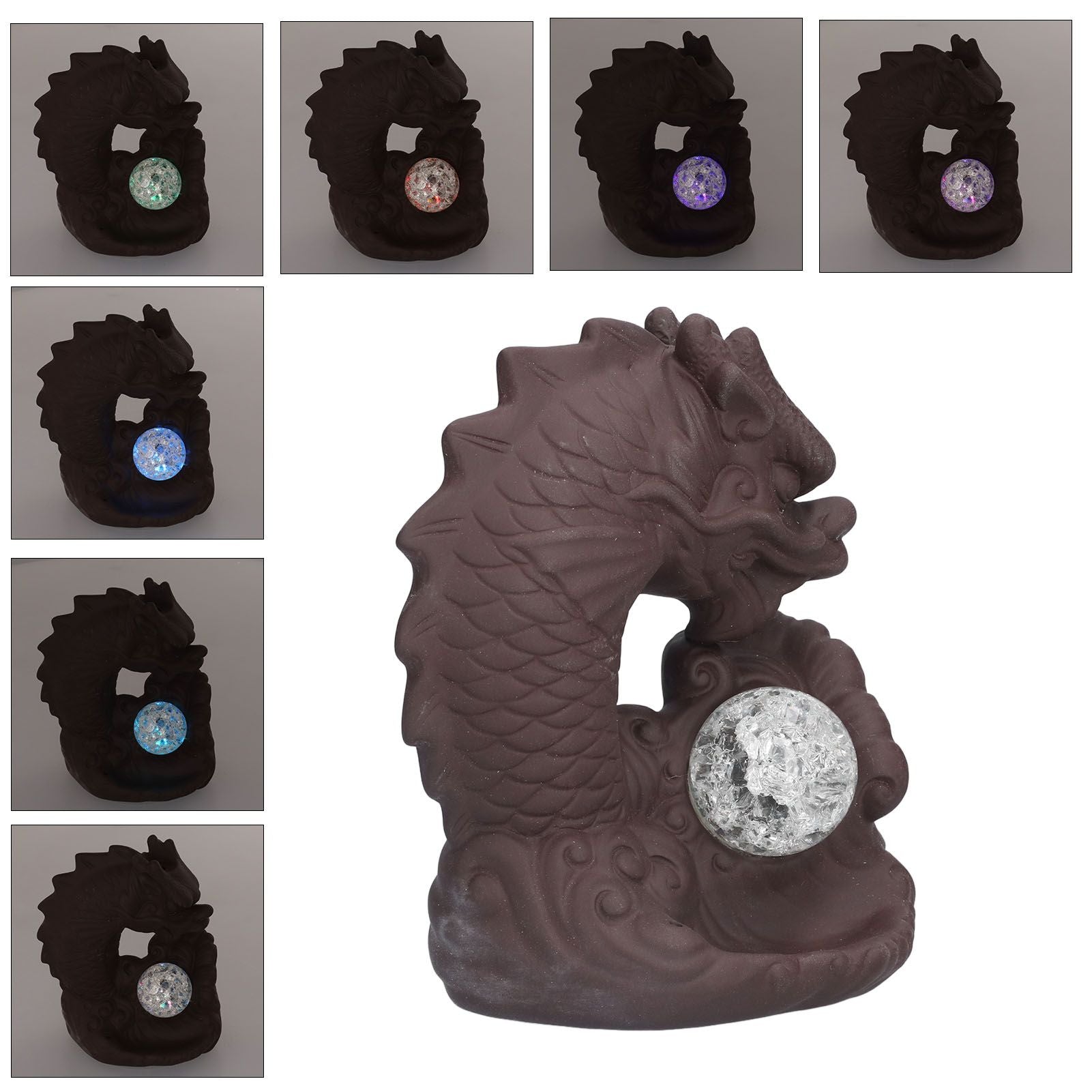 Smoke Waterfall Backflow Incense Burner Ceramic Incense Holder Dragon Aroma Burner Home Decoration Ornament V1294-YM0523-3115210230611