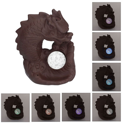 Smoke Waterfall Backflow Incense Burner Ceramic Incense Holder Dragon Aroma Burner Home Decoration Ornament V1294-YM0523-3115210230611