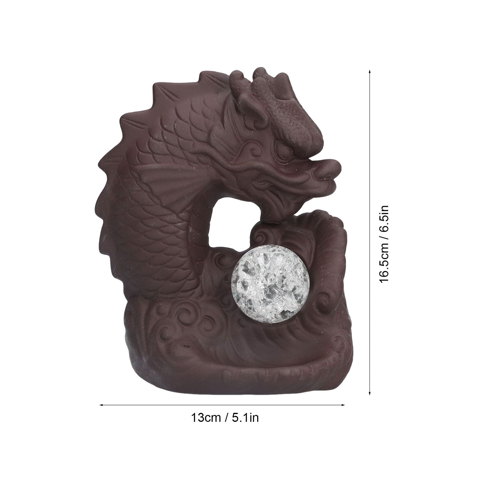 Smoke Waterfall Backflow Incense Burner Ceramic Incense Holder Dragon Aroma Burner Home Decoration Ornament V1294-YM0523-3115210230611