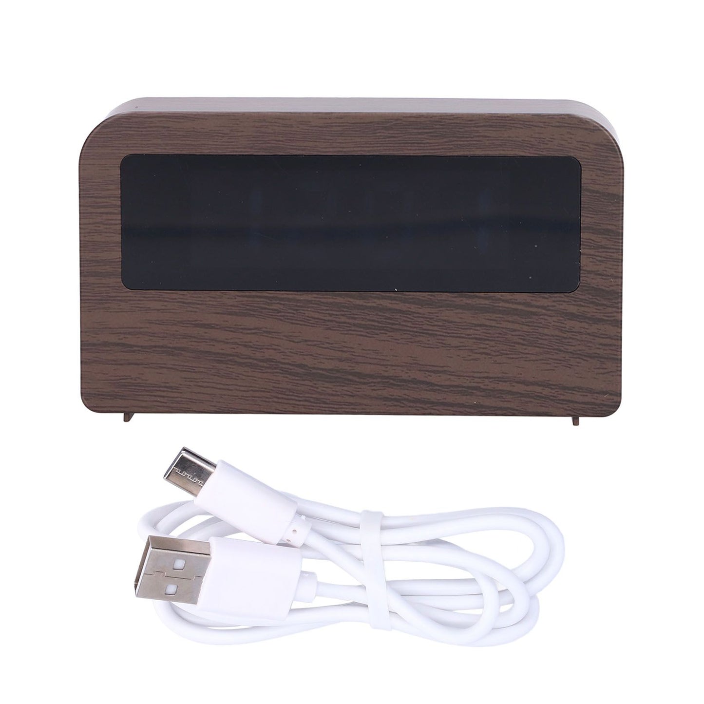 Wooden Clock Multifunctional Digital Backlight Environmental Friendly Compact Design Night LightWood Grain V1294-YM0523-3115210230812
