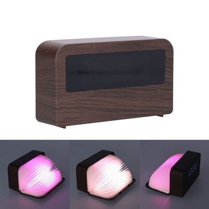 Wooden Clock Multifunctional Digital Backlight Environmental Friendly Compact Design Night LightWood Grain V1294-YM0523-3115210230812