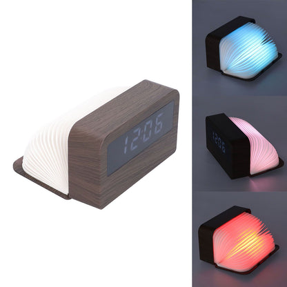 Wooden Clock Multifunctional Digital Backlight Environmental Friendly Compact Design Night LightWood Grain V1294-YM0523-3115210230812