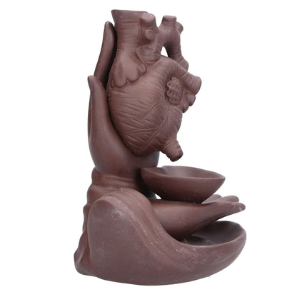 Ceramic Incense Burner Waterfall Backflow Incense Holder Ornament for Home Bedroom Office Sauna SPA V1294-YM0523-3115210230911