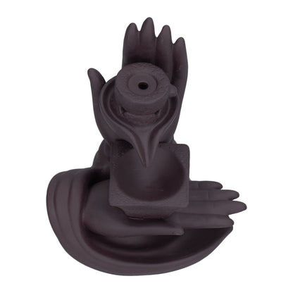 Backflow Incense Burner Smoke Waterfall Ceramic Incense Holder Aroma Burner Home Ornament for Bedroom V1294-YM0523-3115210231011