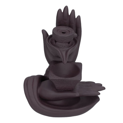 Backflow Incense Burner Smoke Waterfall Ceramic Incense Holder Aroma Burner Home Ornament for Bedroom V1294-YM0523-3115210231011