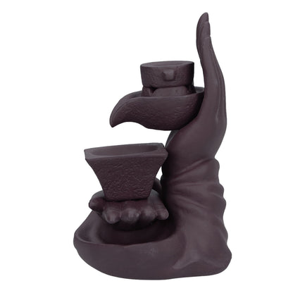 Backflow Incense Burner Smoke Waterfall Ceramic Incense Holder Aroma Burner Home Ornament for Bedroom V1294-YM0523-3115210231011